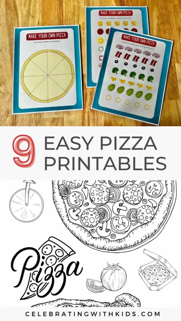 easy pizza printables for kids