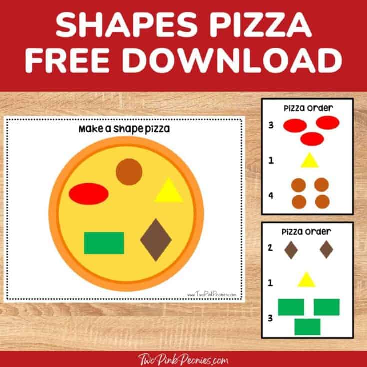 Image for Free Pizza Shapes Match