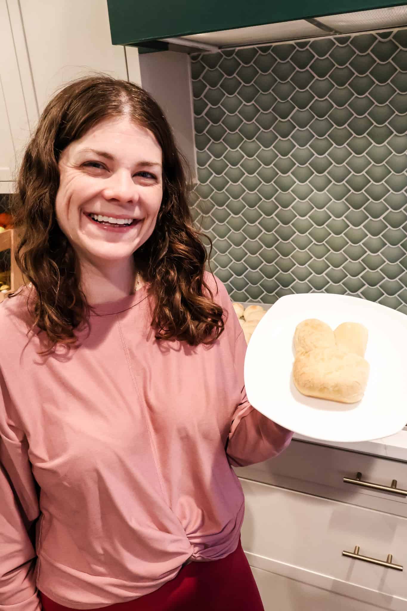 baked bunny rolls for easter