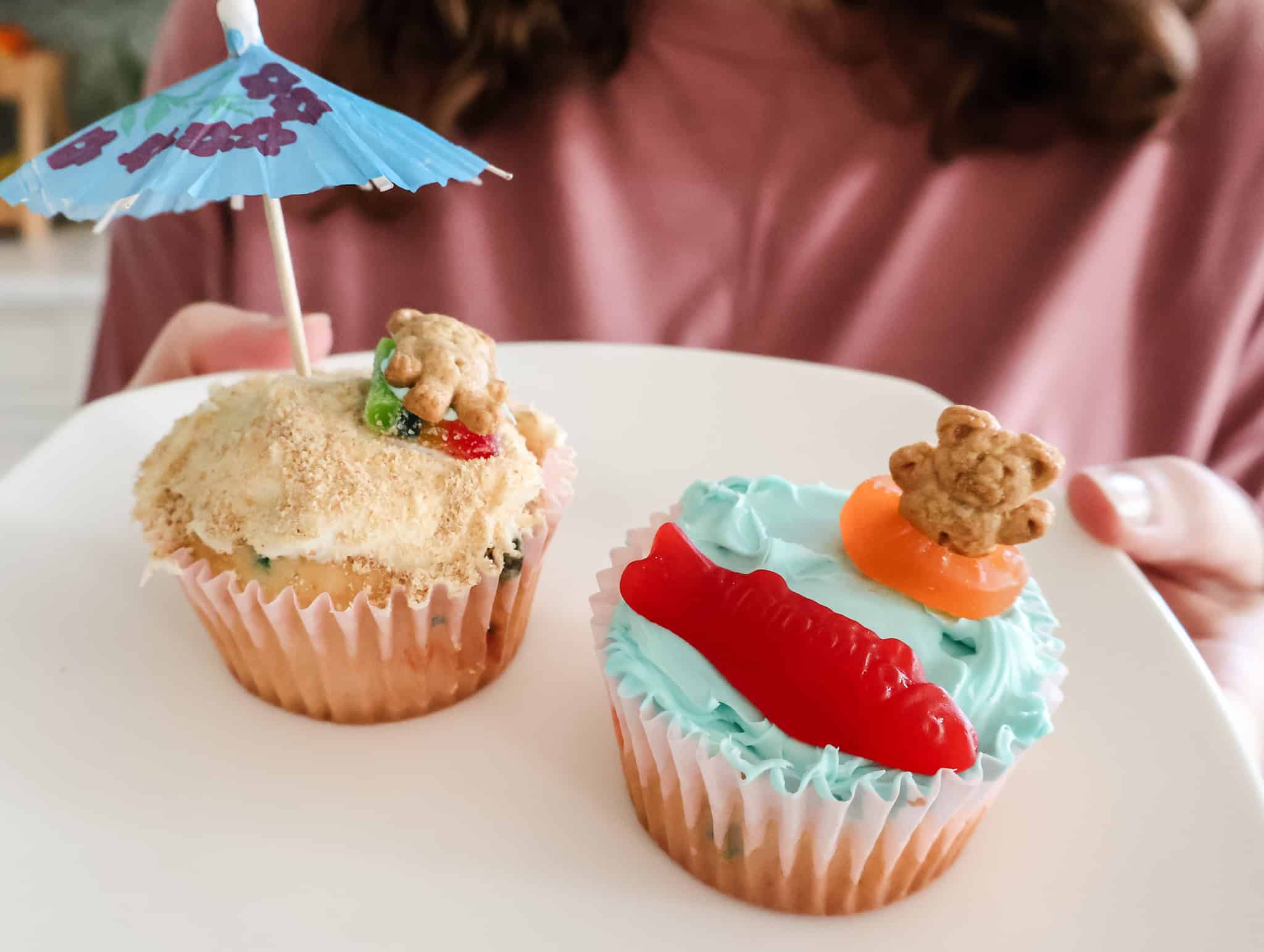 beach cupcakes