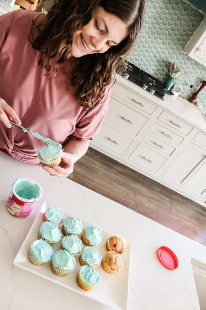 how to make ocean cupcakes