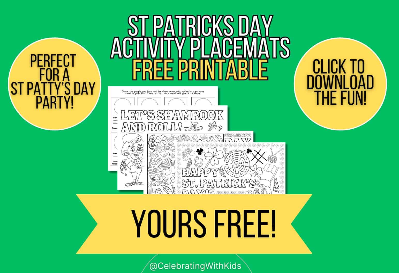 st patricks day placemats