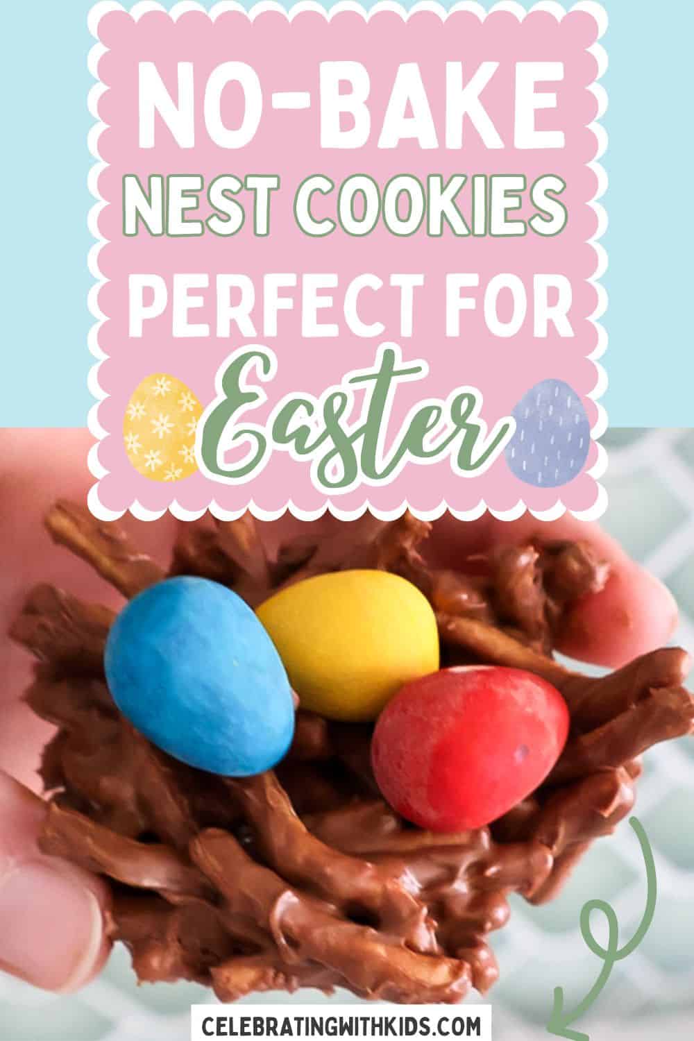 No-Bake Chocolate Nest Cookies – A Fun & Easy Easter Treat