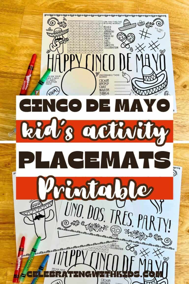 Fun & Easy Cinco de Mayo Activity Placemats for Kids - Celebrating with ...