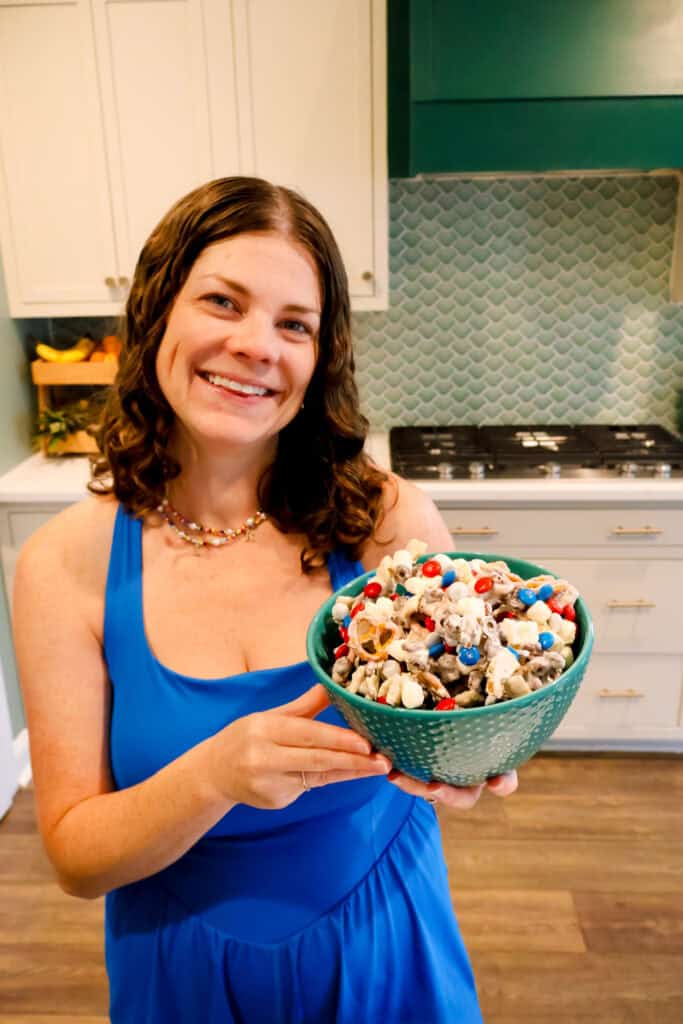 red white and blue trail mix