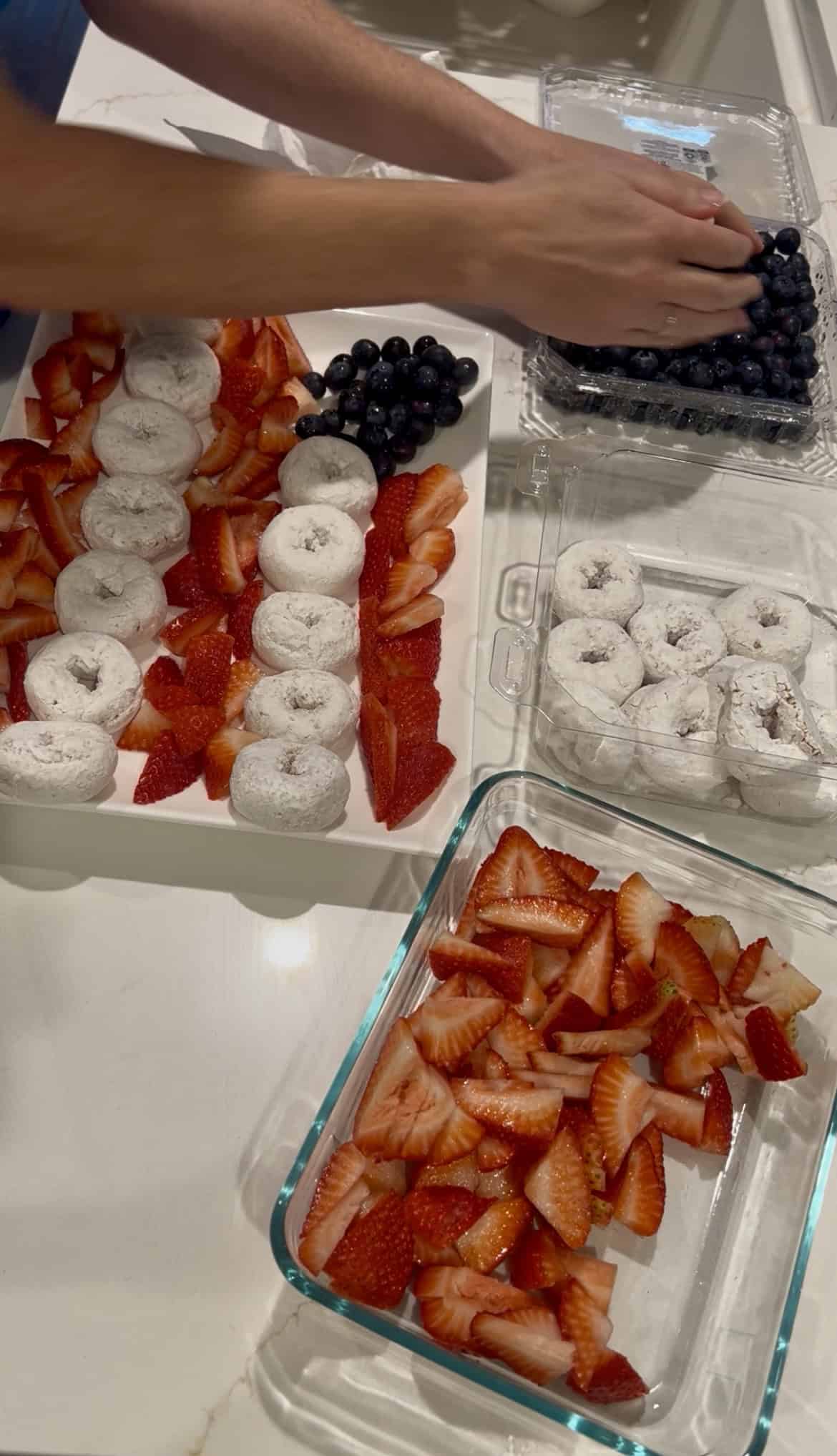 Easy American Flag Breakfast Tray