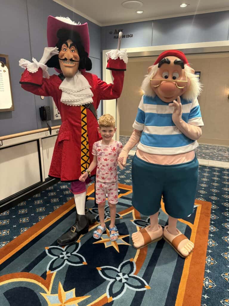 captain hook and smee on a disney cruise