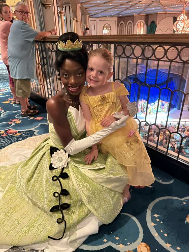 princess tiana on a disney cruise
