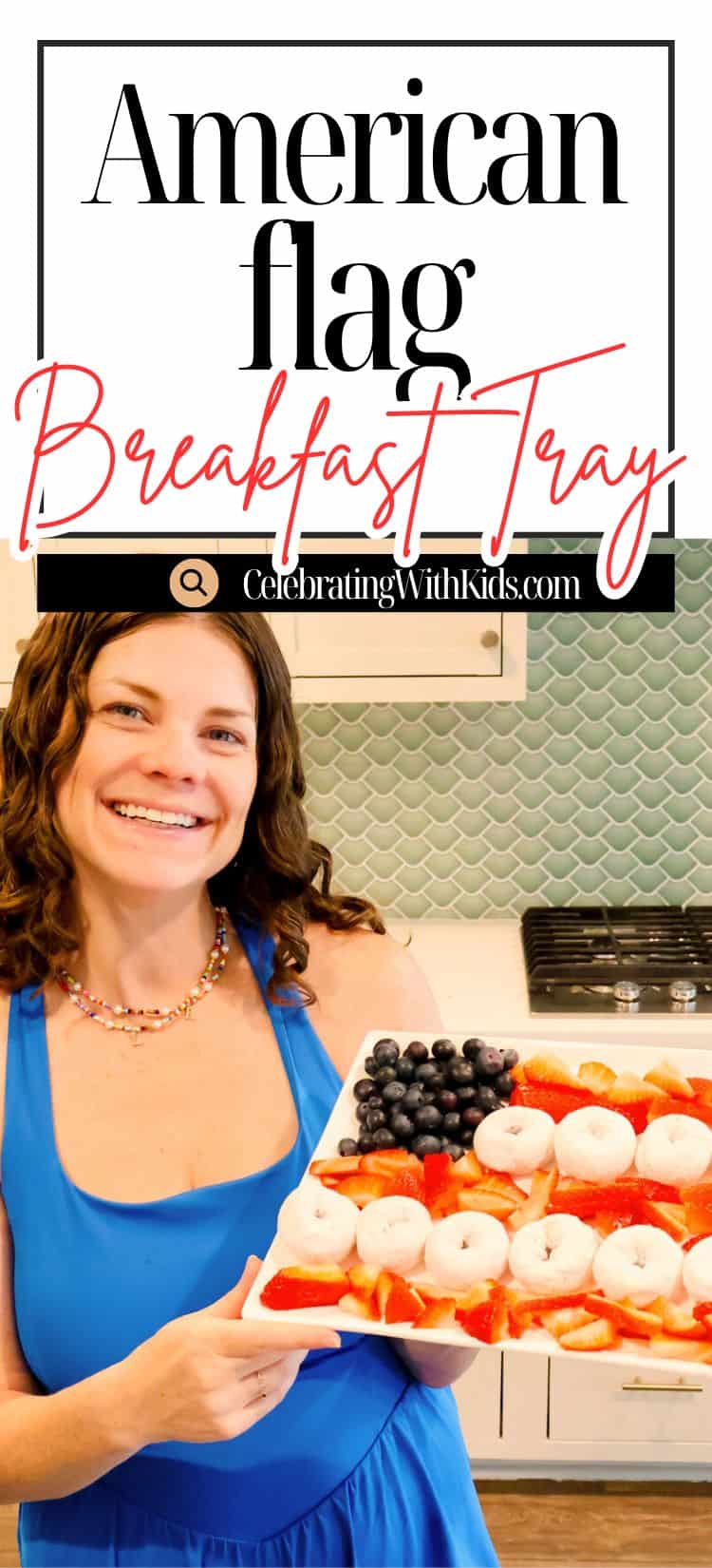 Easy American Flag Breakfast Tray for Kids
