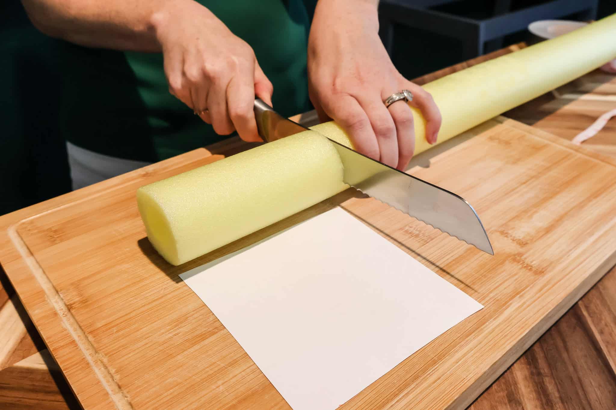 cutting pool noodle
