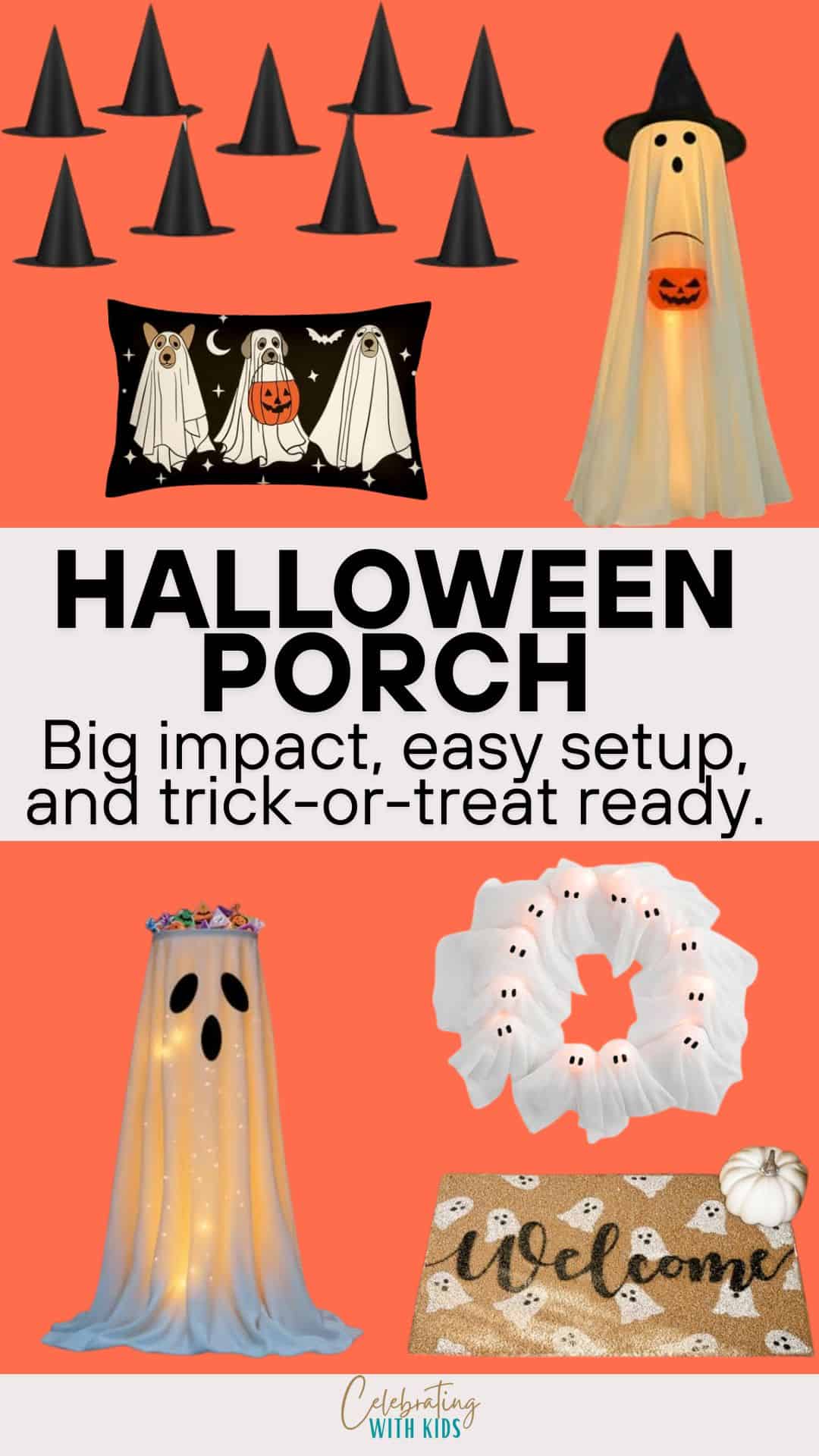 Halloween porch - Celebrating With Kids