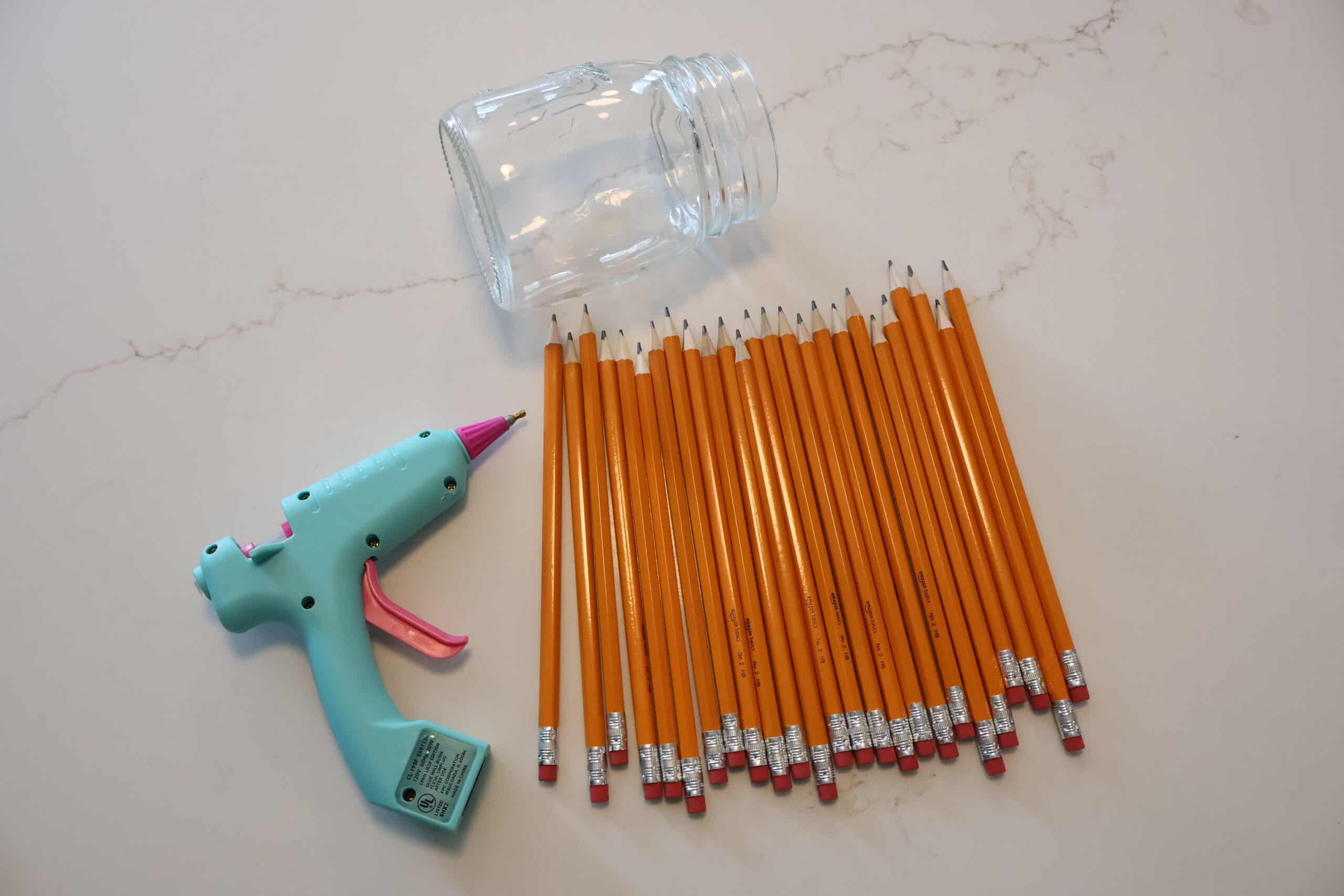 supplies to make a pencil vase