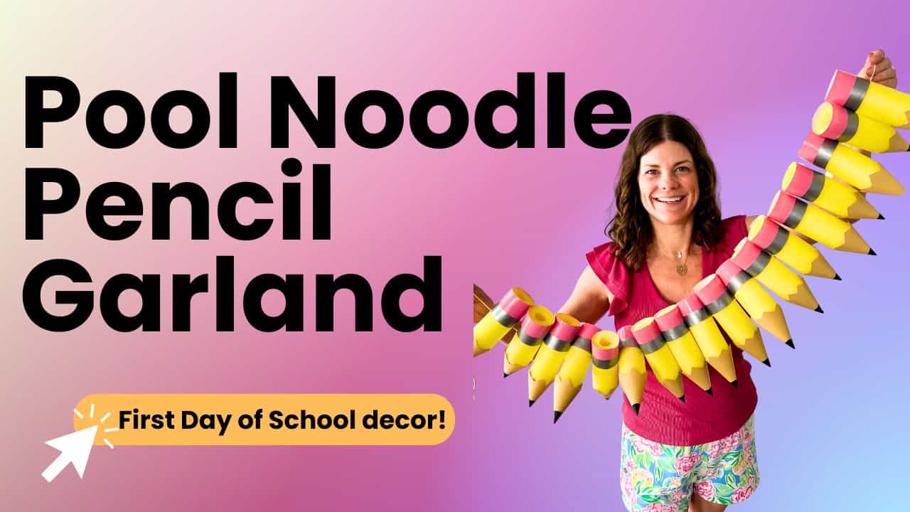 pool noodle pencil YT thumbnail