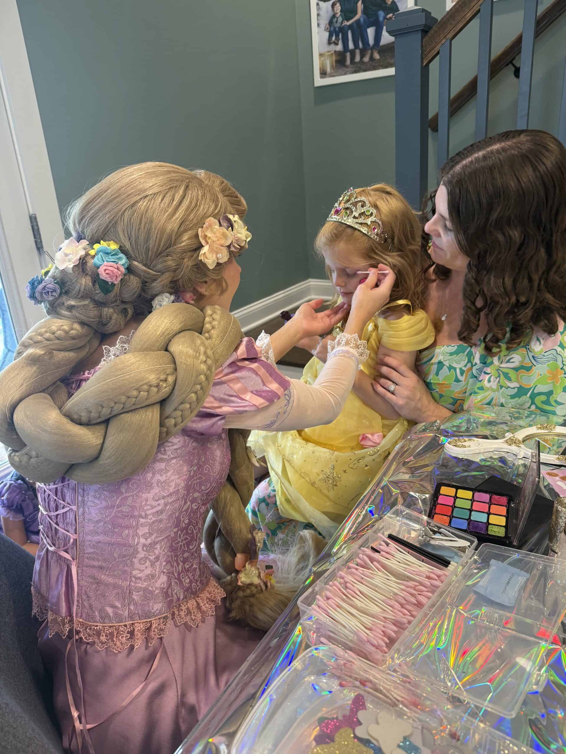 rapunzel at a birthday party curiouser entertainment