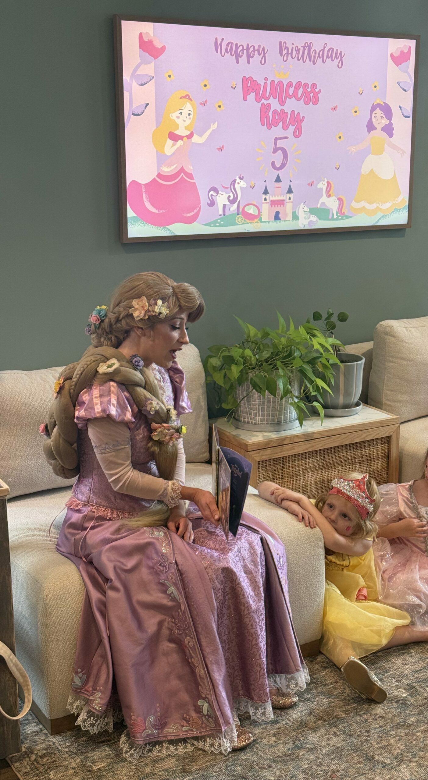 rapunzel at a birthday party curiouser entertainment