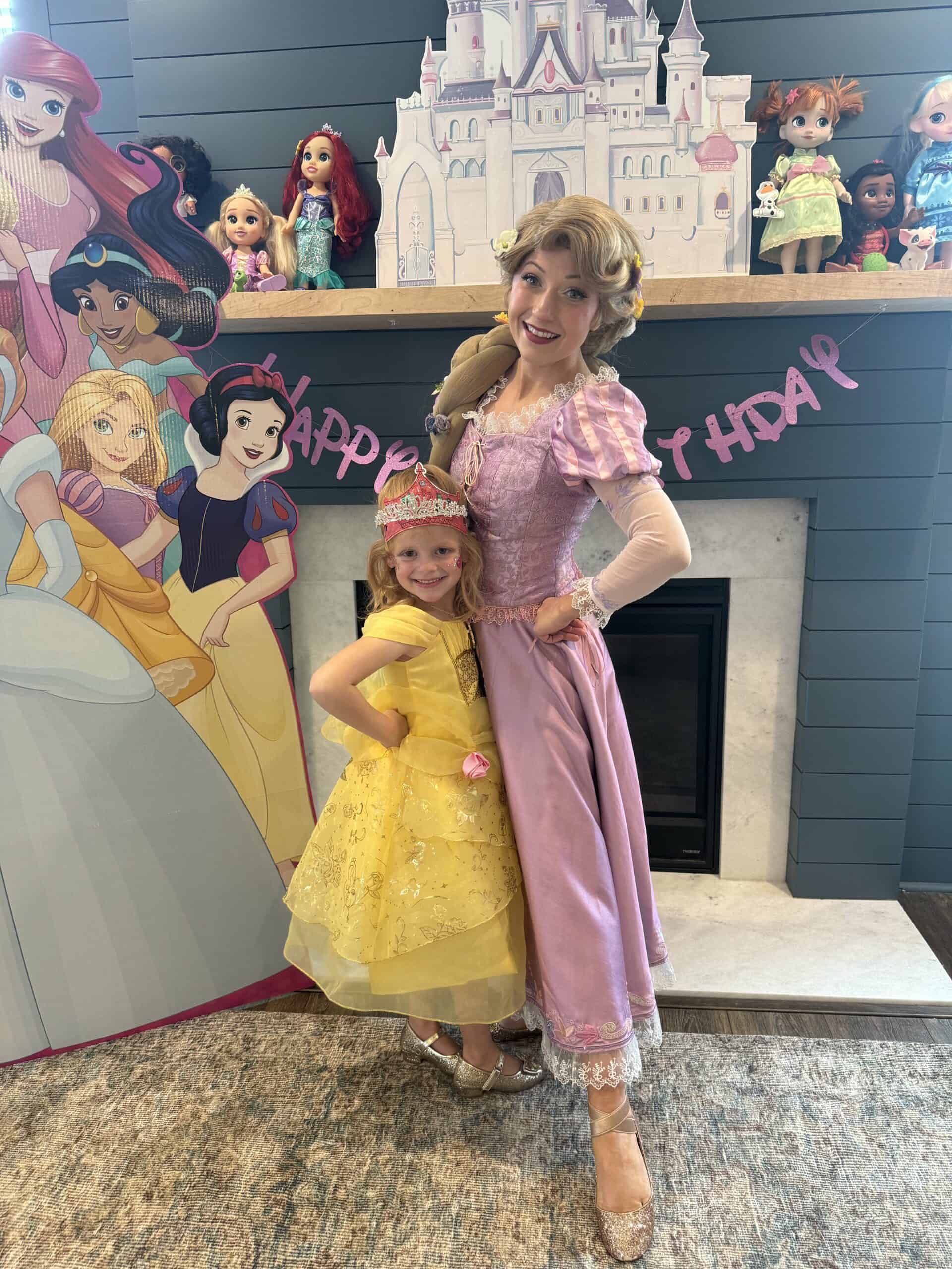rapunzel at a birthday party curiouser entertainment