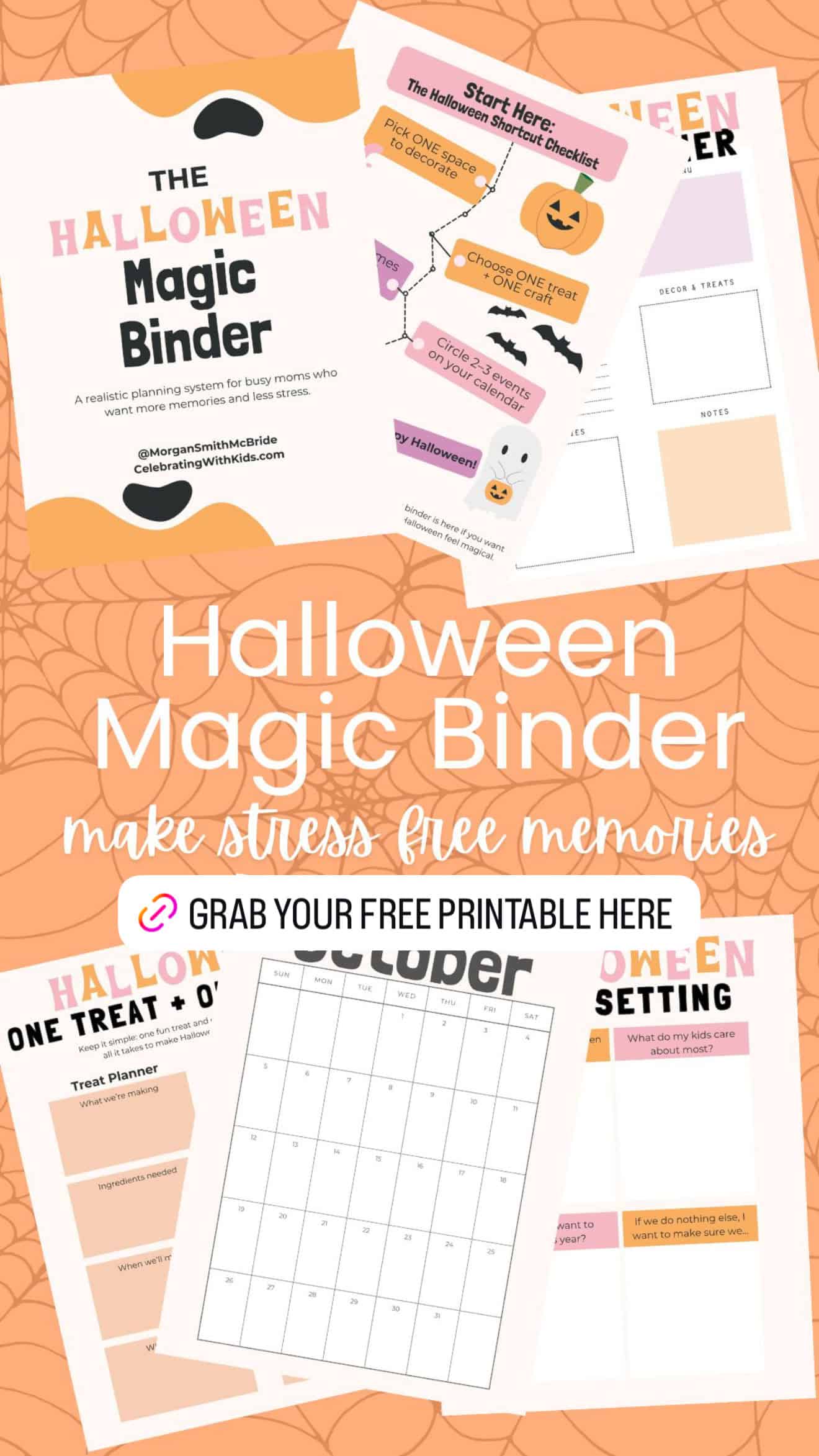 halloween magic binder mock up