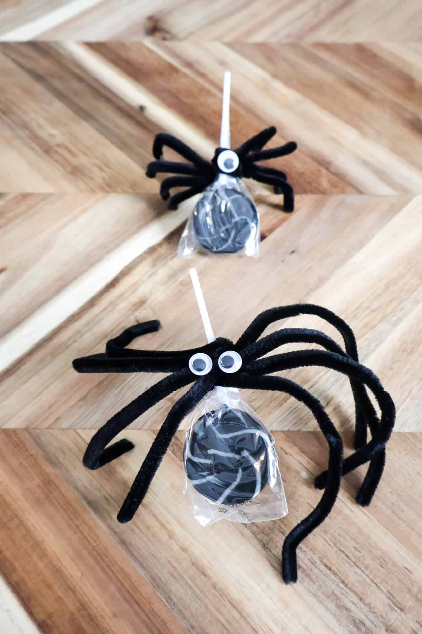 making a pipe cleaner lollipop
