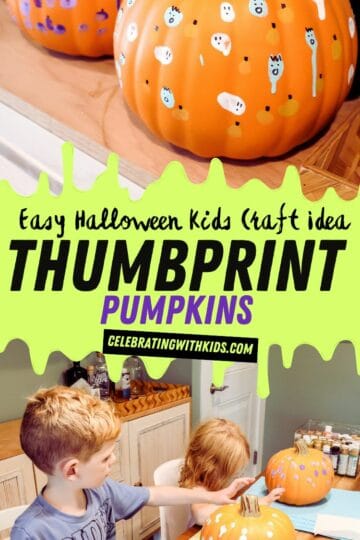 easy thumbprint pumpkins