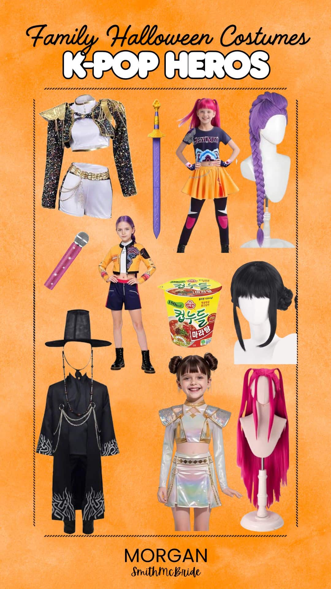 K Pop Demon Hunters Family Halloween Costumes