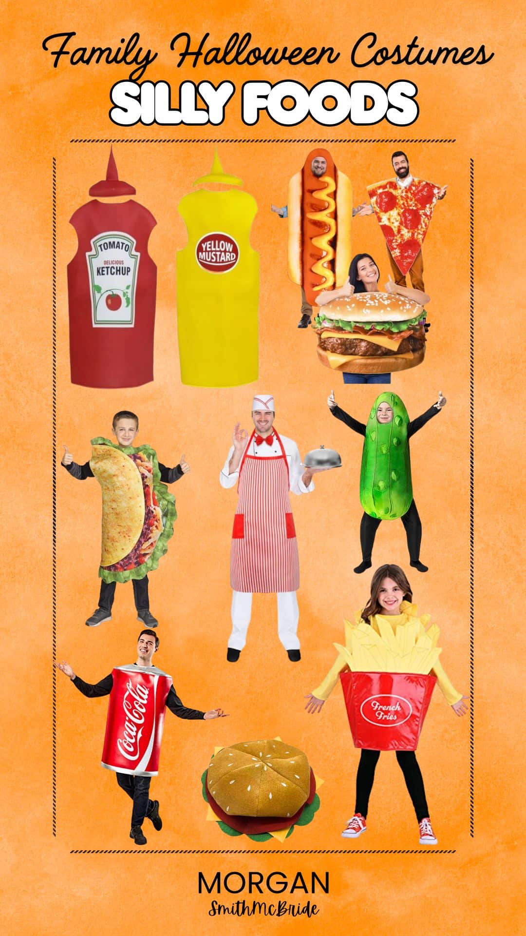 Silly Foods Family Halloween Costumes