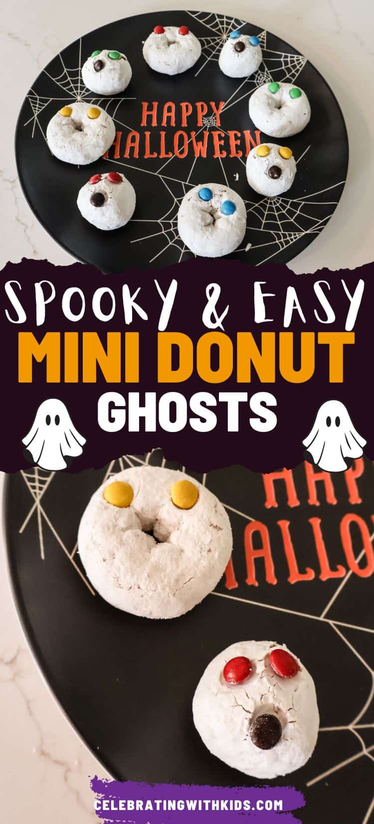 halloween ghost donuts