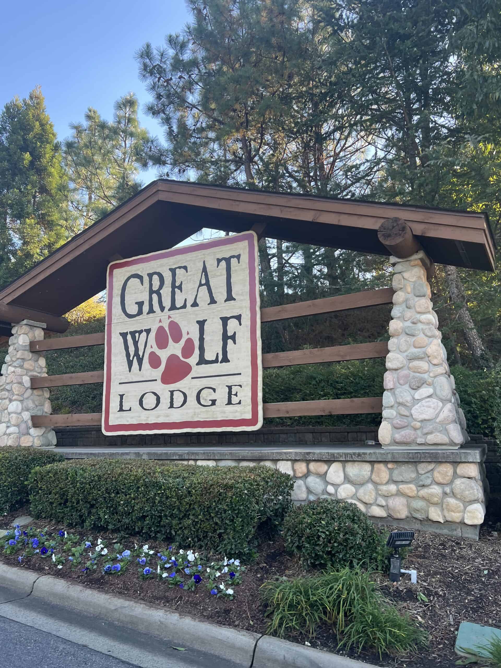 welcome sign great wolf lodge concord charlotte NC