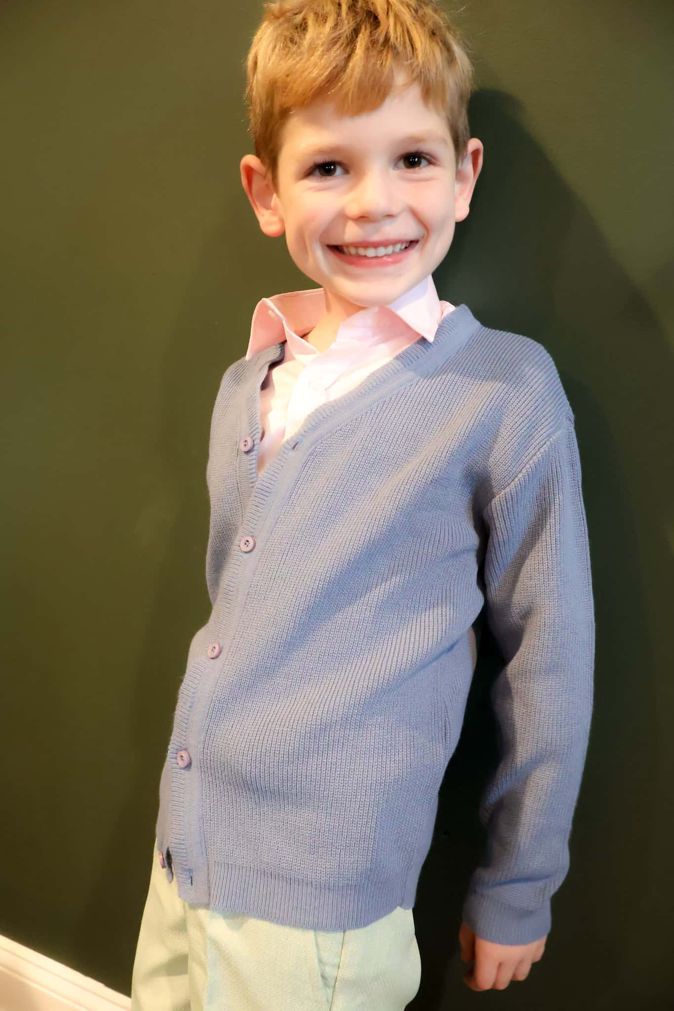 lilax kids boys button down and sweater