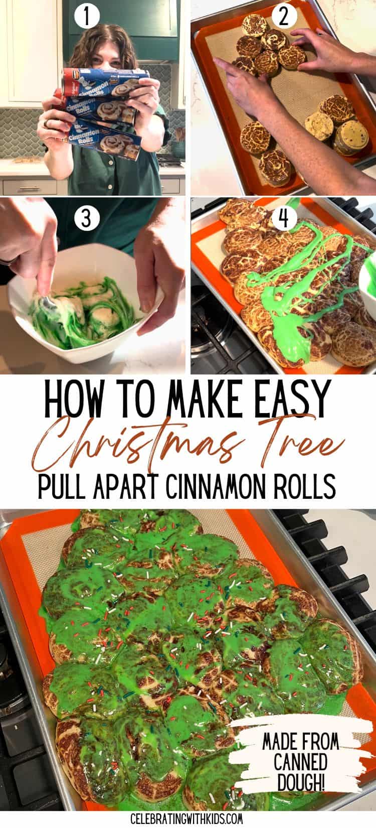 Cinnamon Roll Pull parat Christmas Tree