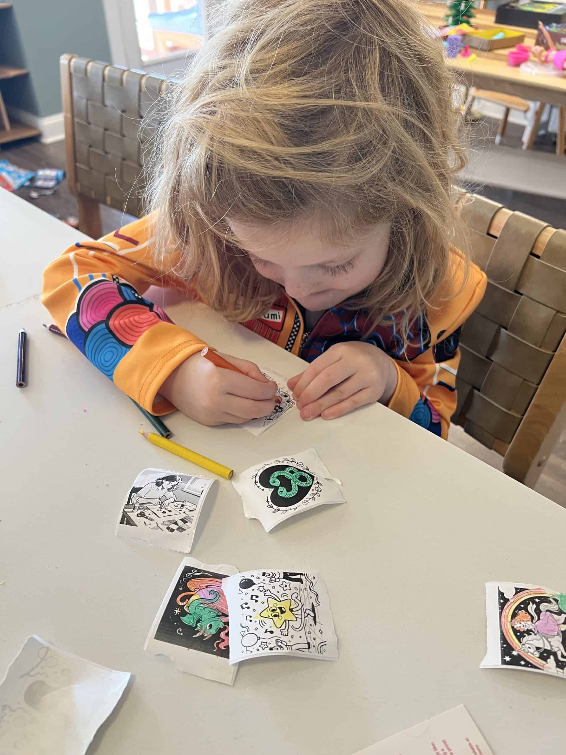 Rory coloring stickerbox stickers