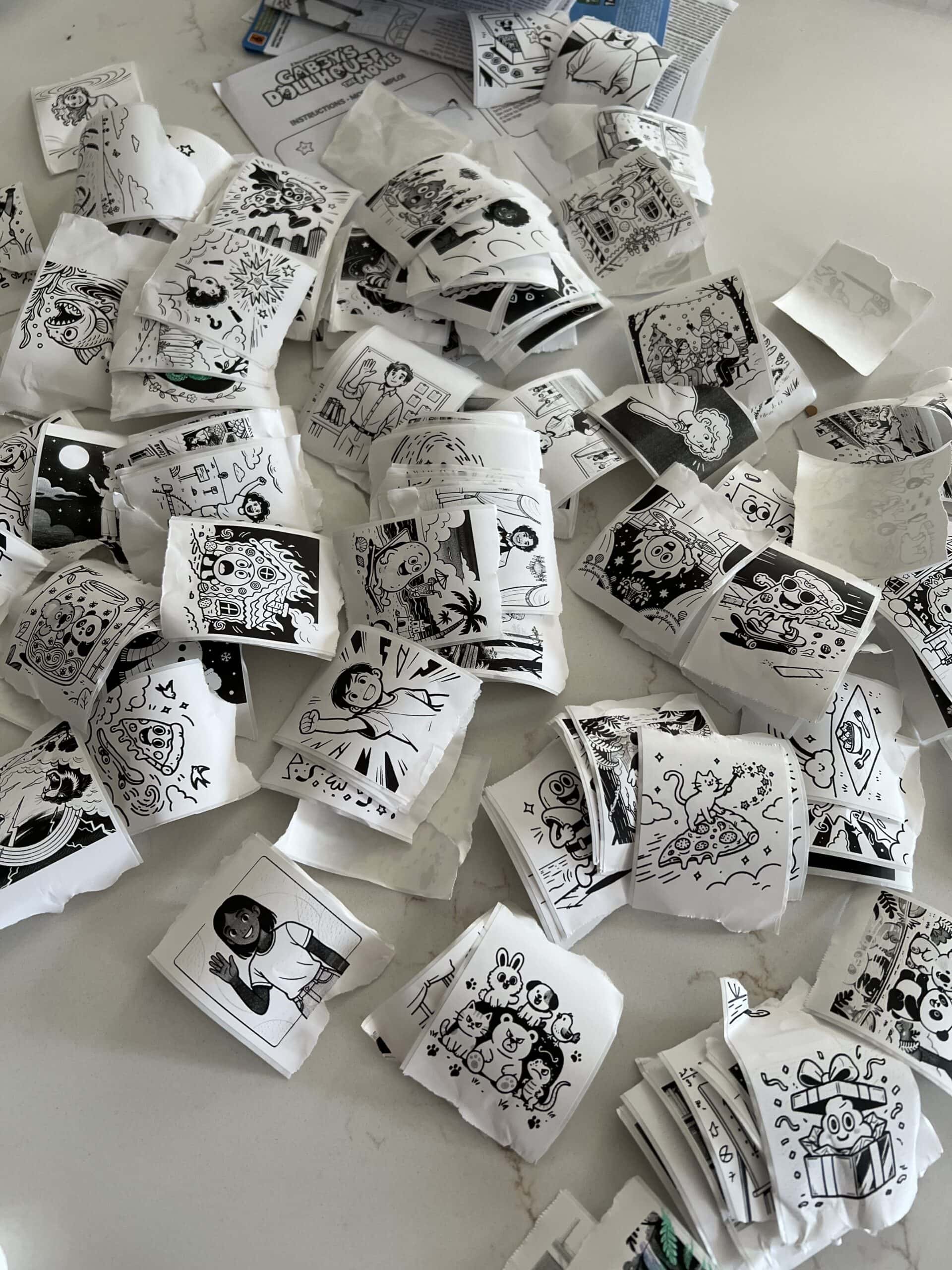 stickers my kids have made with their stickerbox