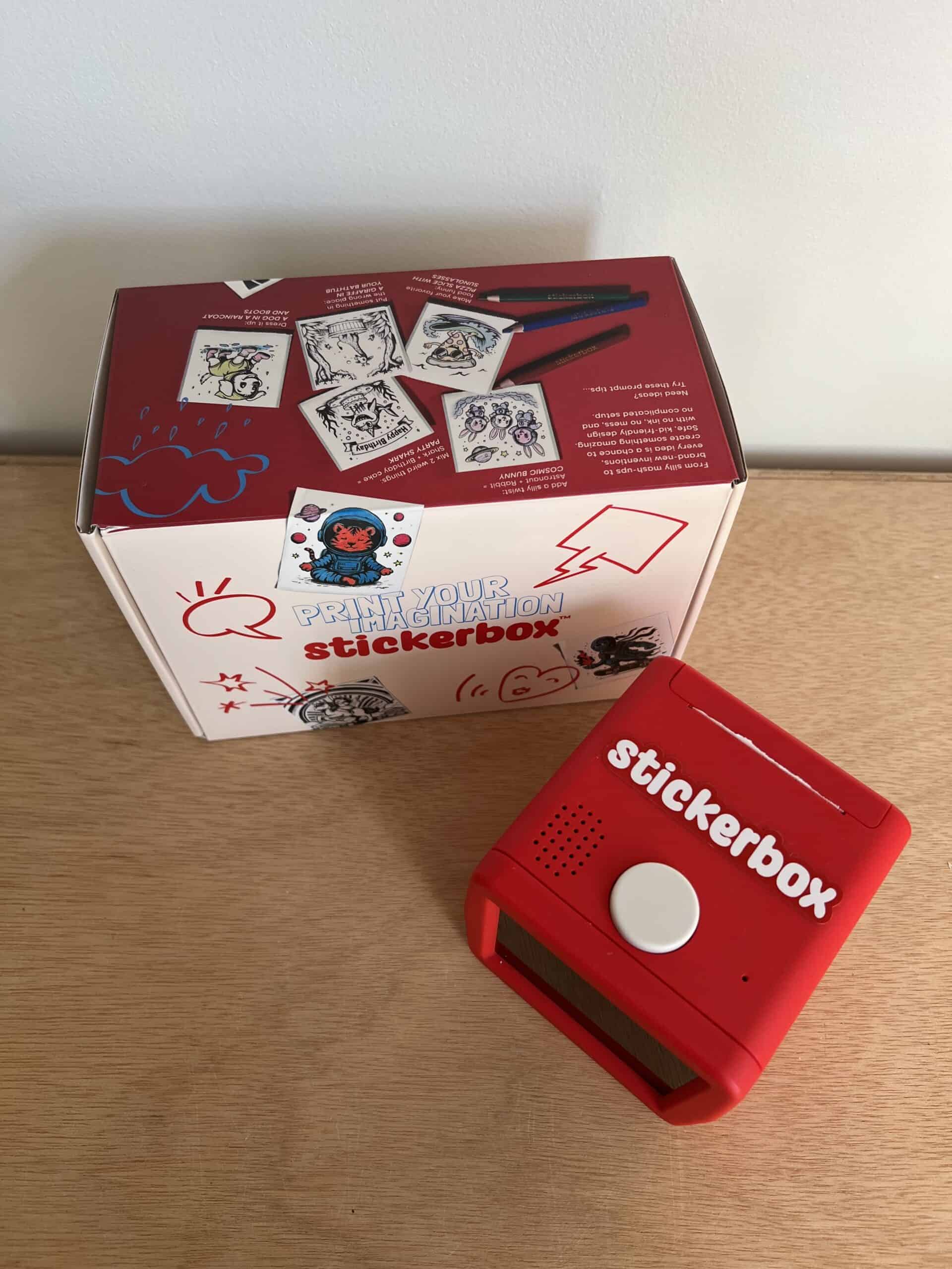 stickerbox with the box