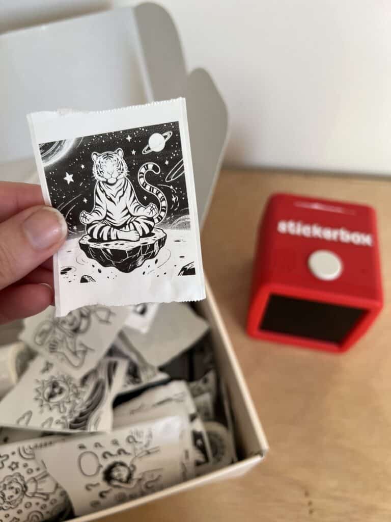 stickers my kids have made with their stickerbox