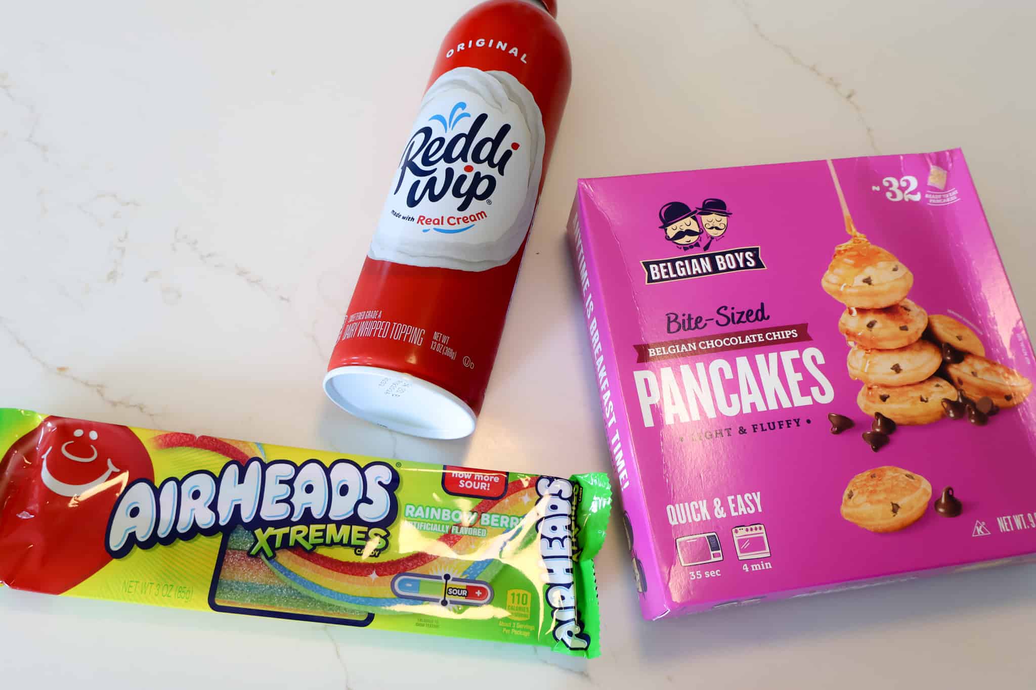 how to make rainbow pancake stacks