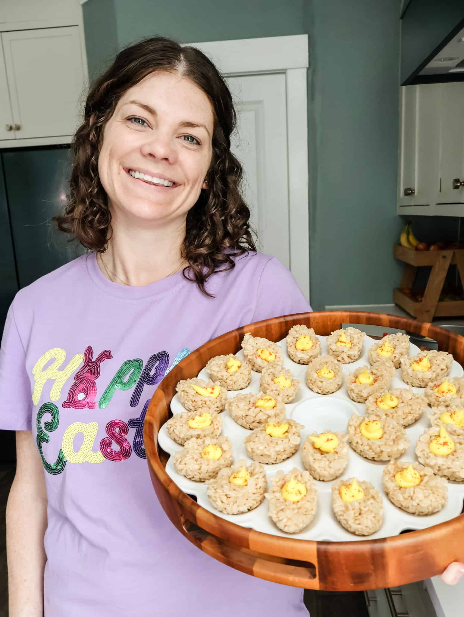deviled egg rice crispy treats