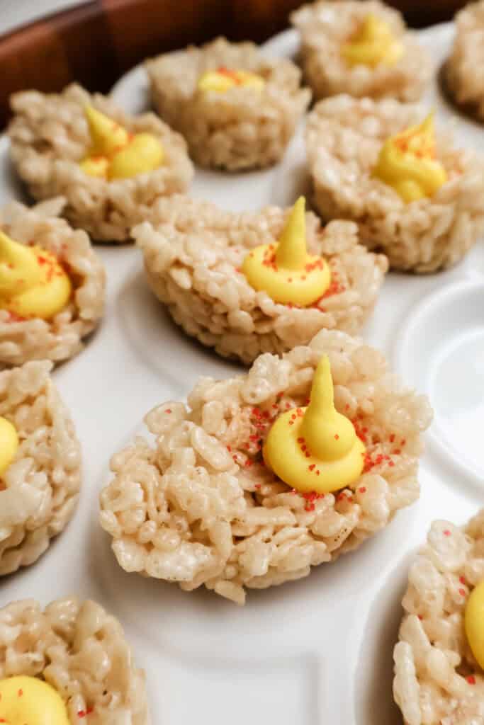 deviled egg rice crispy treats