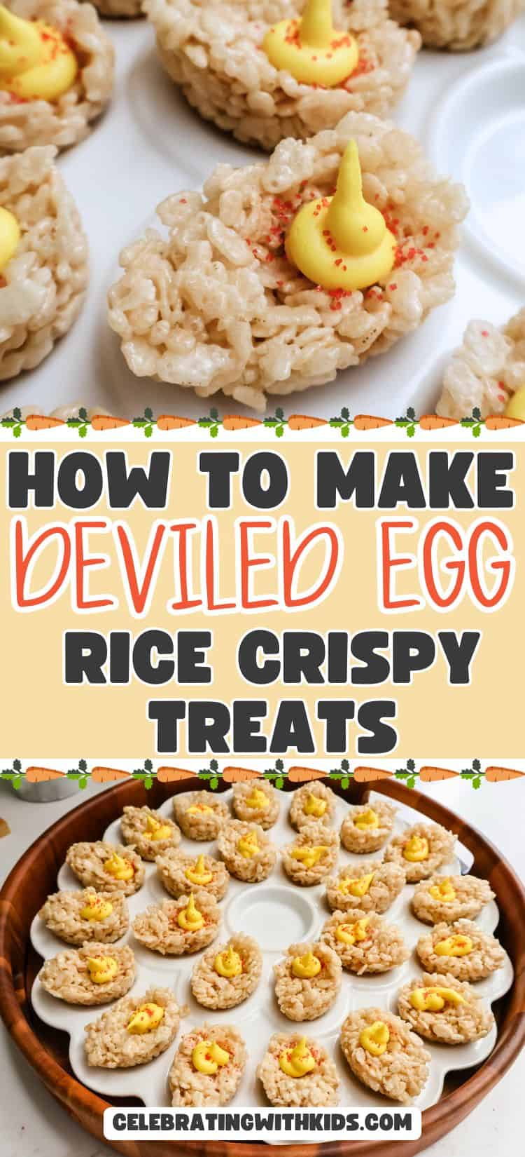 deviled egg rice crispy treats