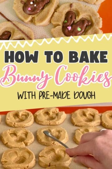 how to make easter bunny chocolate cookies