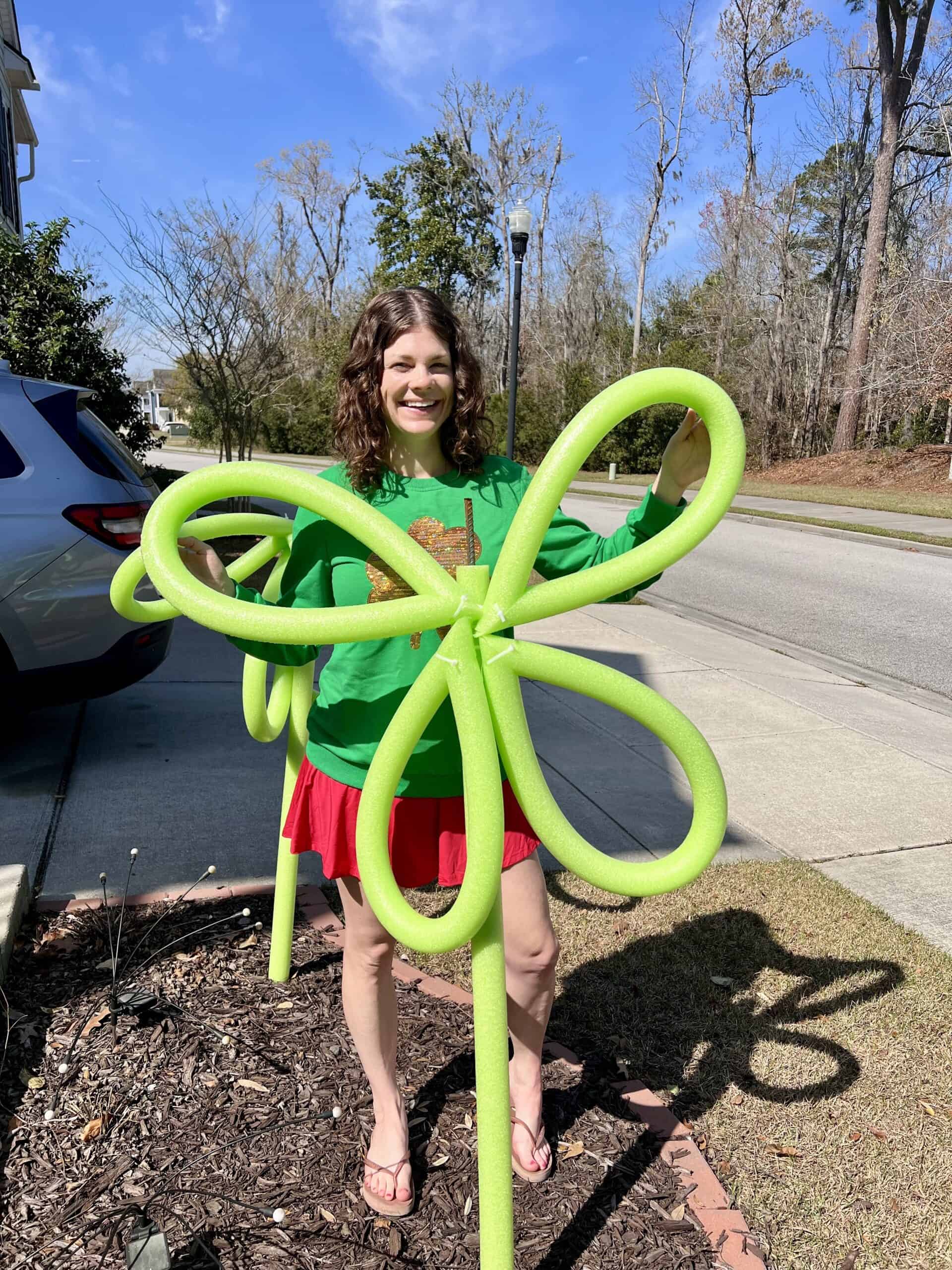 Pool noodle shamrocks