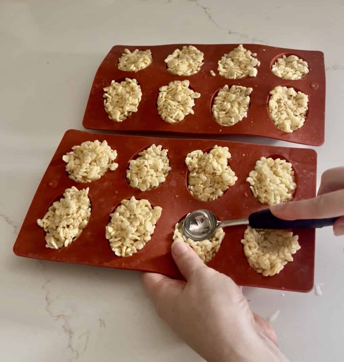 making rice crispy treats