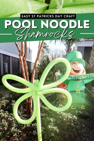 Pool noodle shamrocks