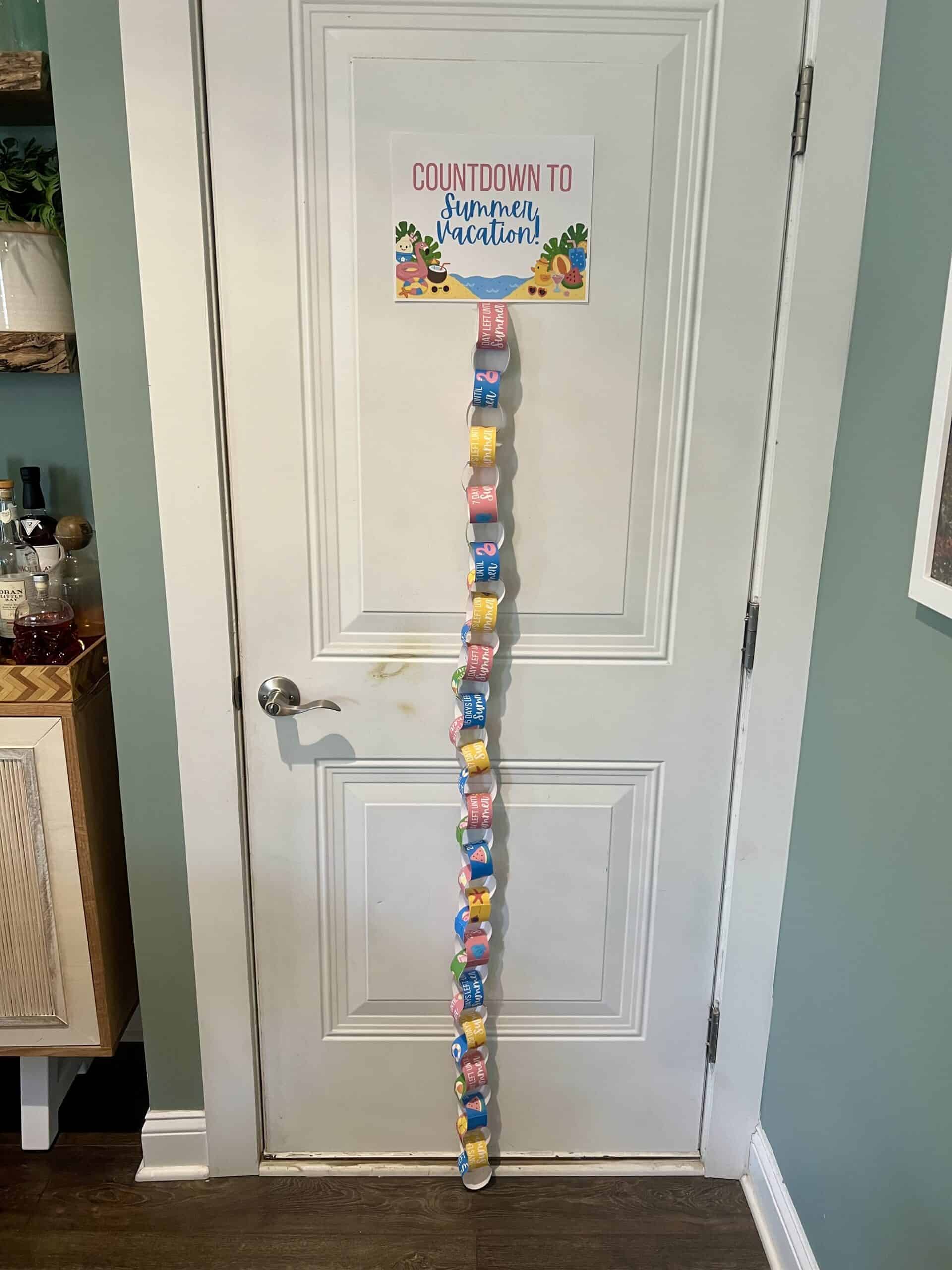 paper chain count down to summer