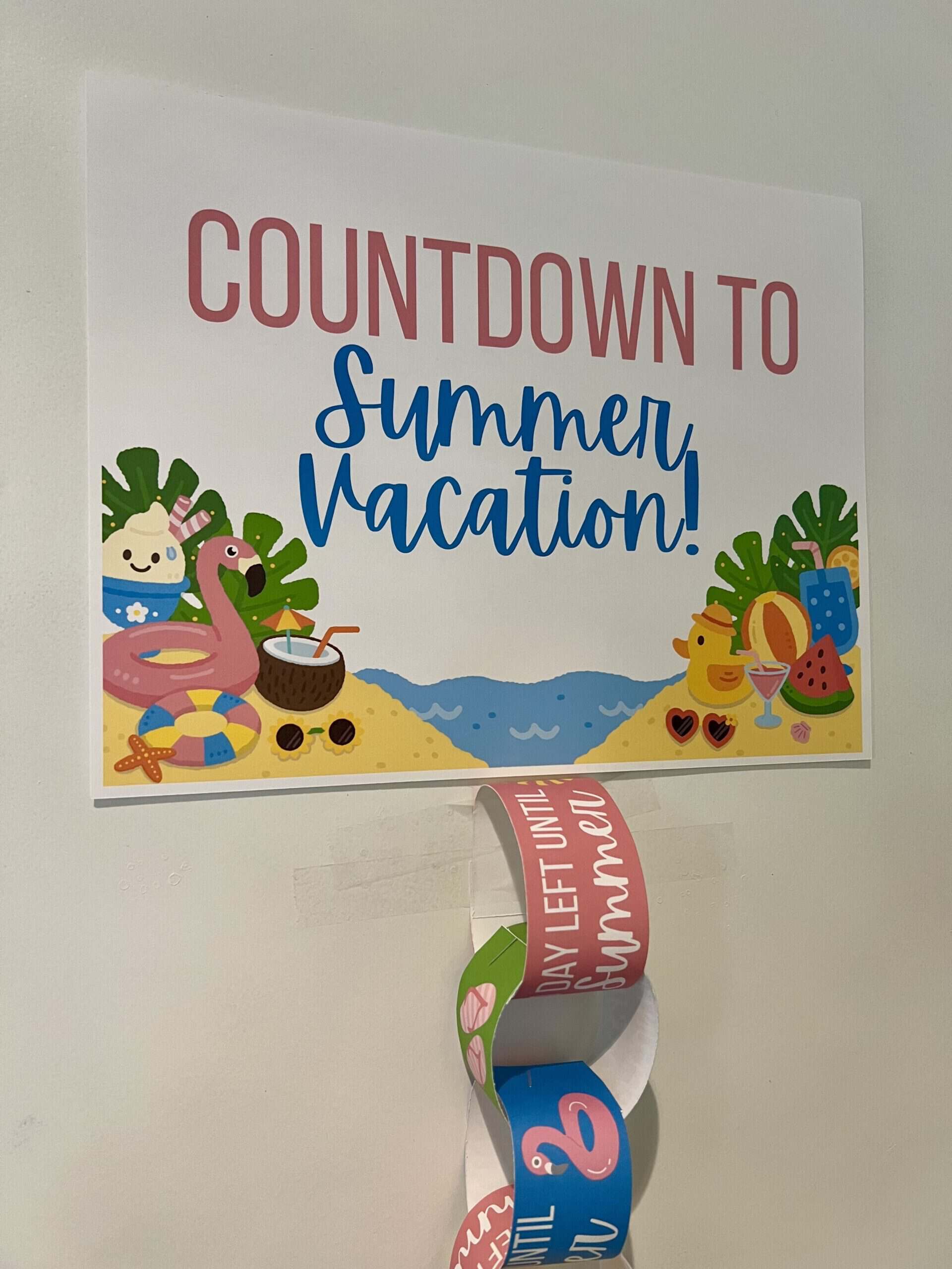 paper chain count down to summer