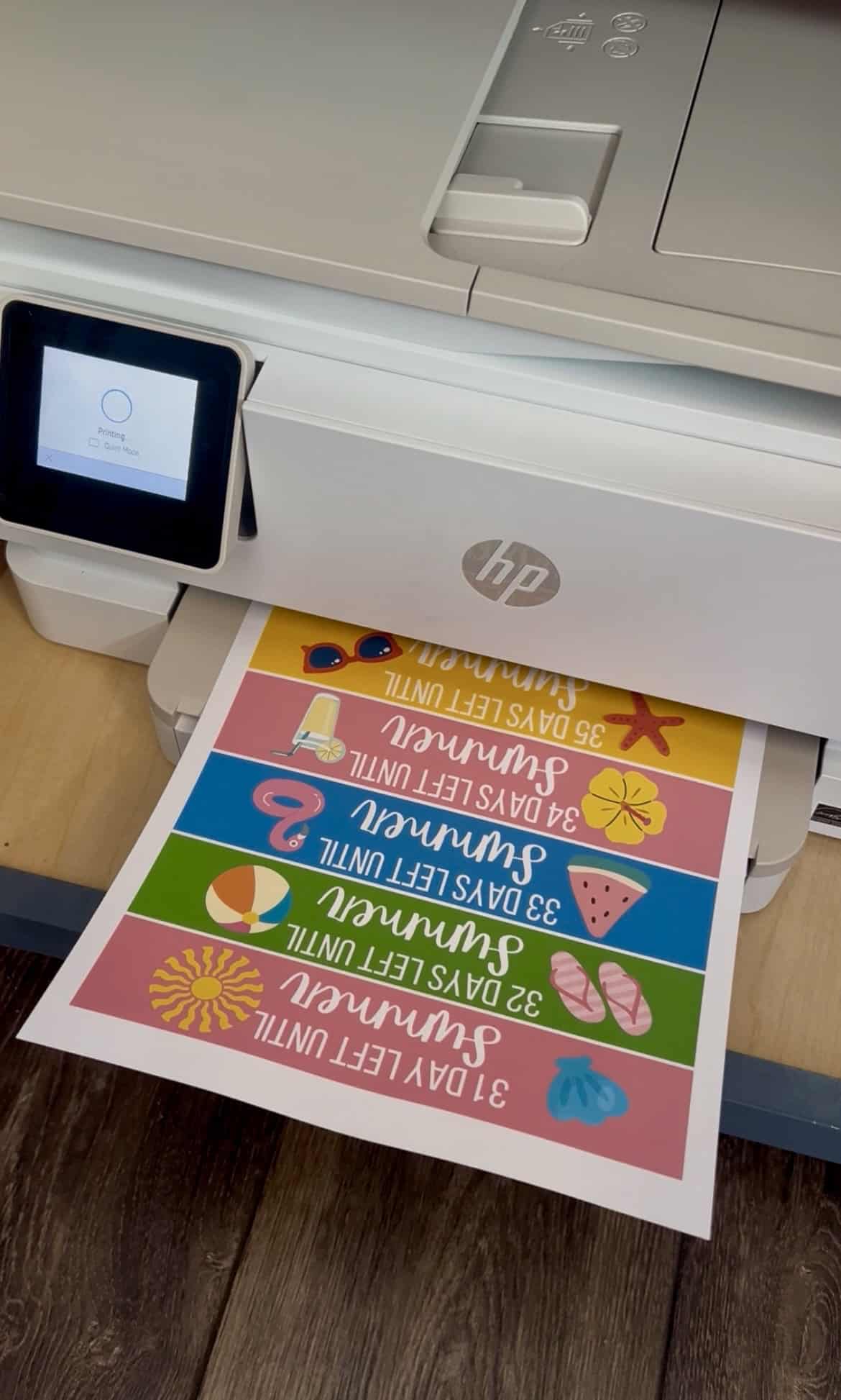 printing a paper chain template