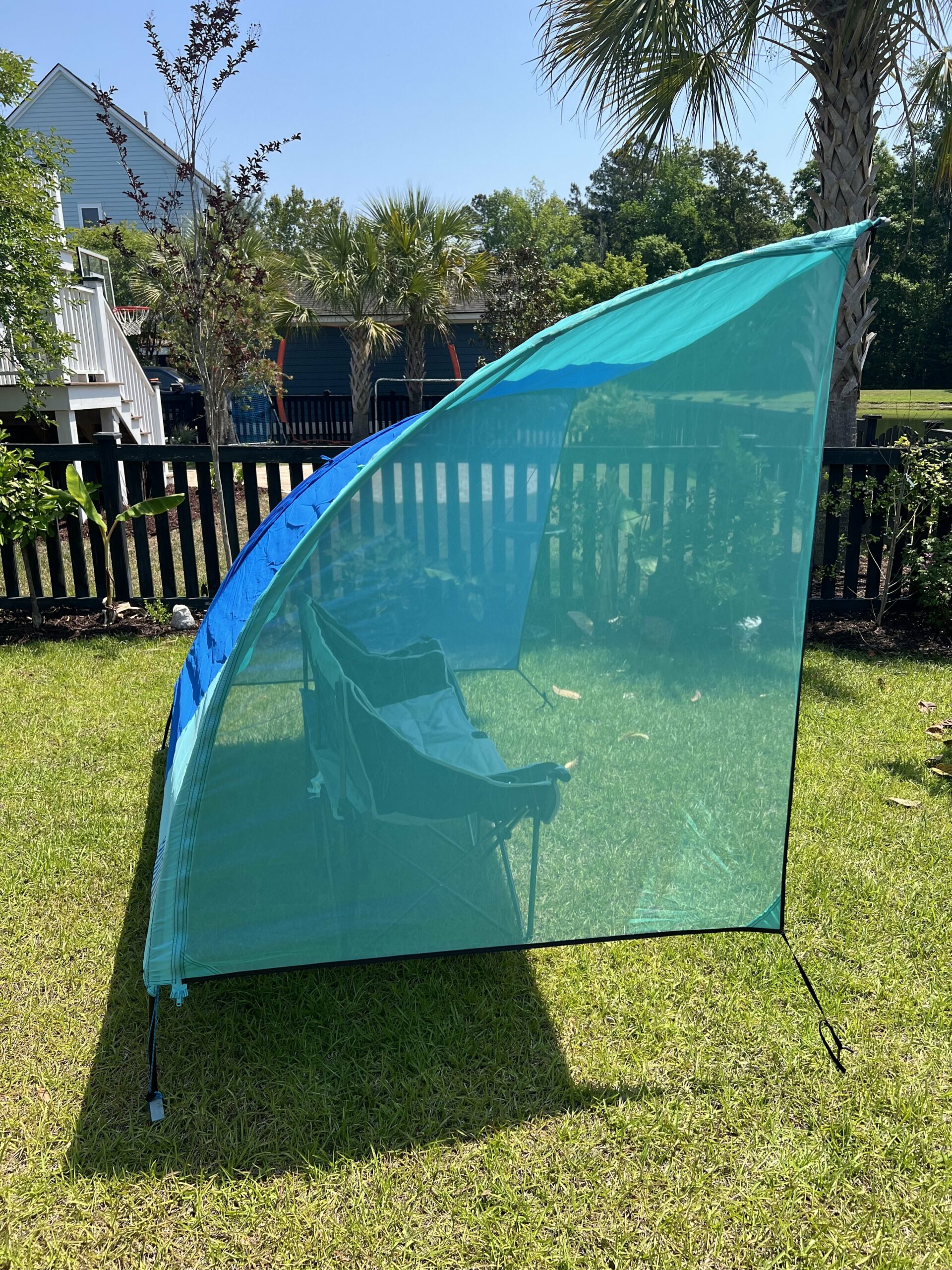 shibumi vista shade at a soccer game