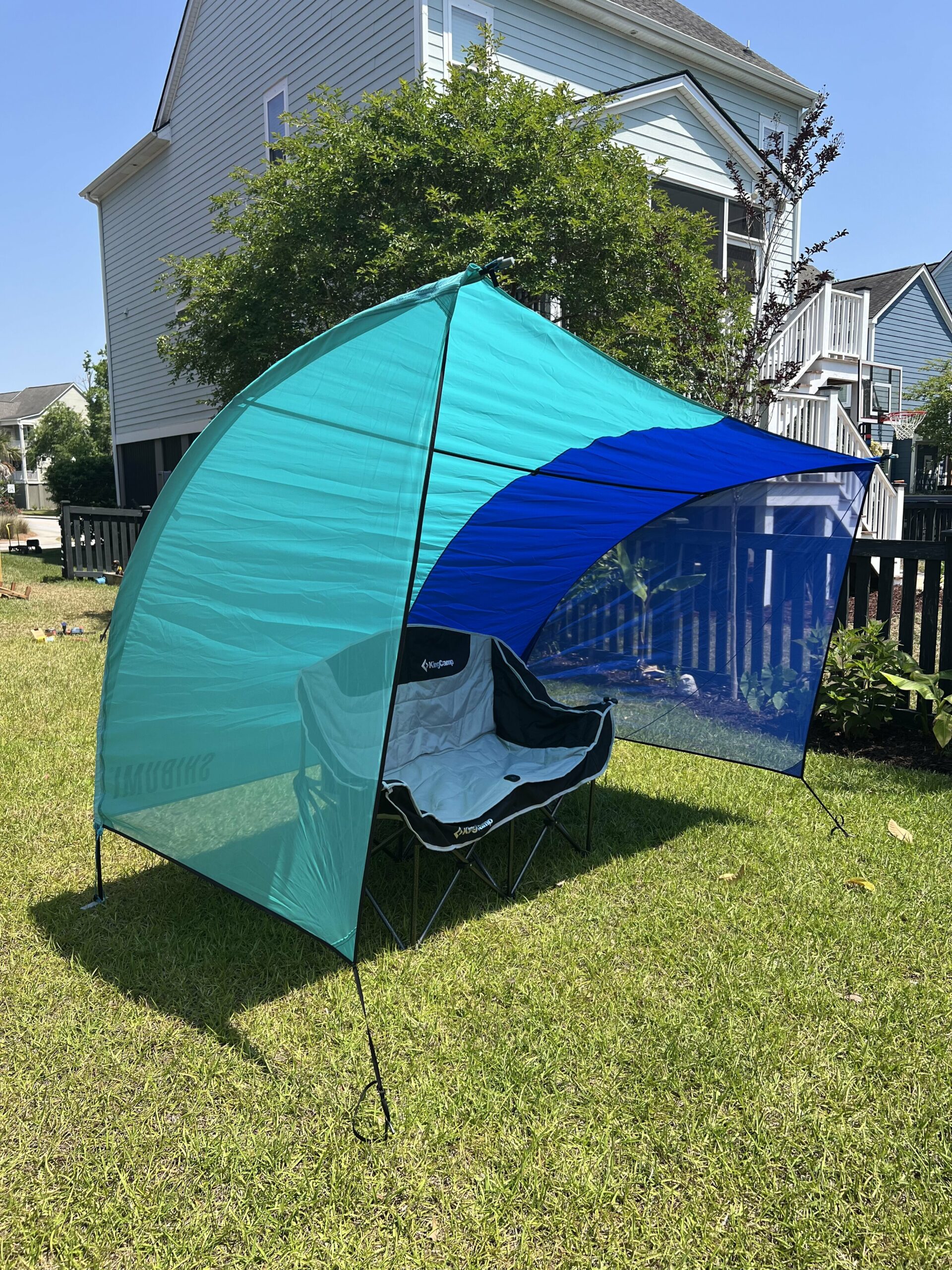 shibumi vista shade at a soccer game
