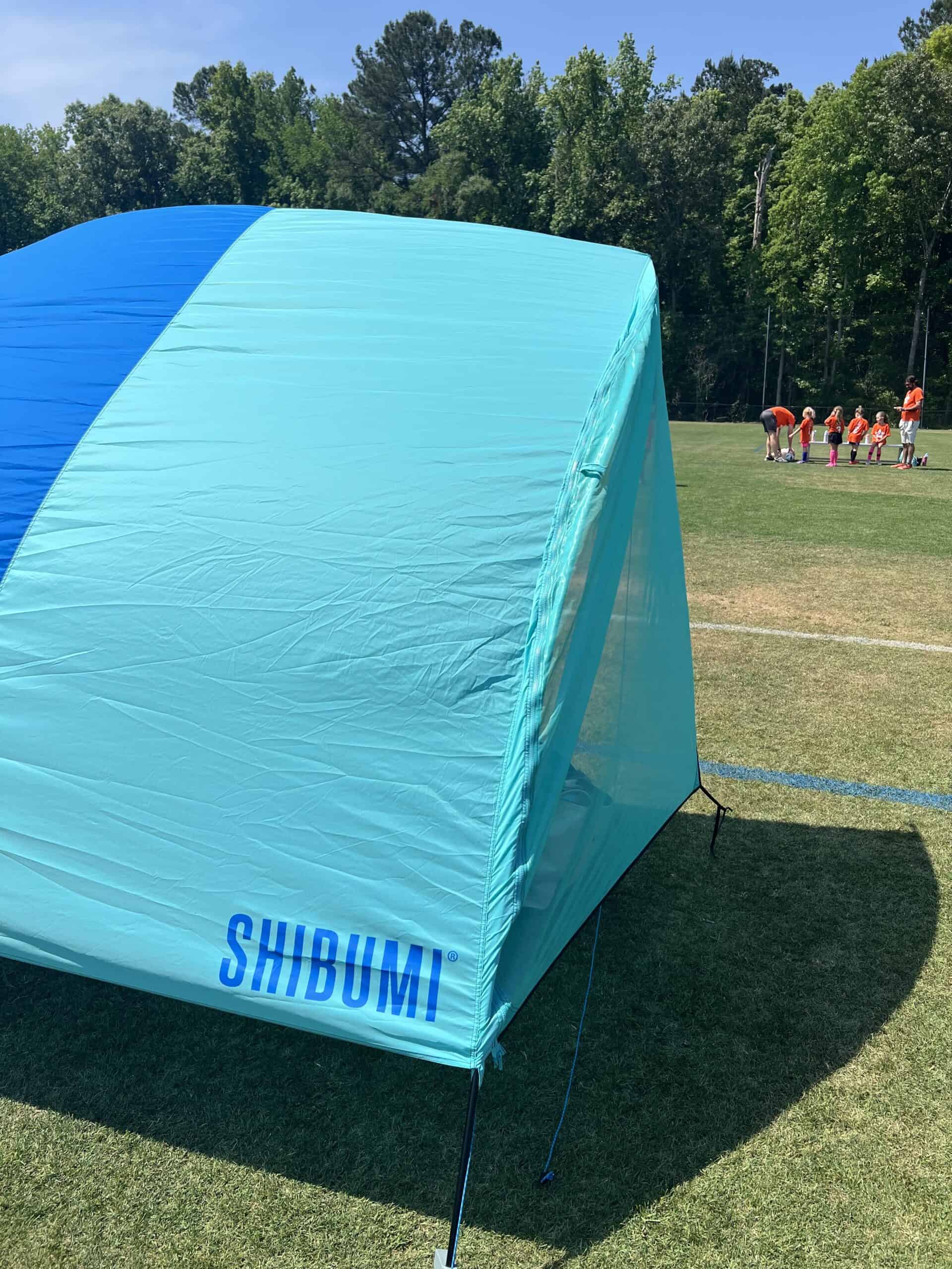 shibumi vista shade at a soccer game