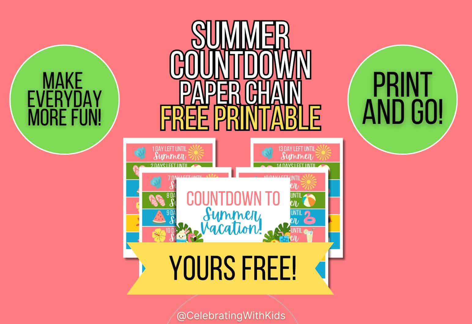 summer count down chain mockup