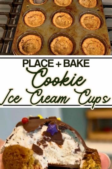 Cookie ice cream cups Pinterest Pin