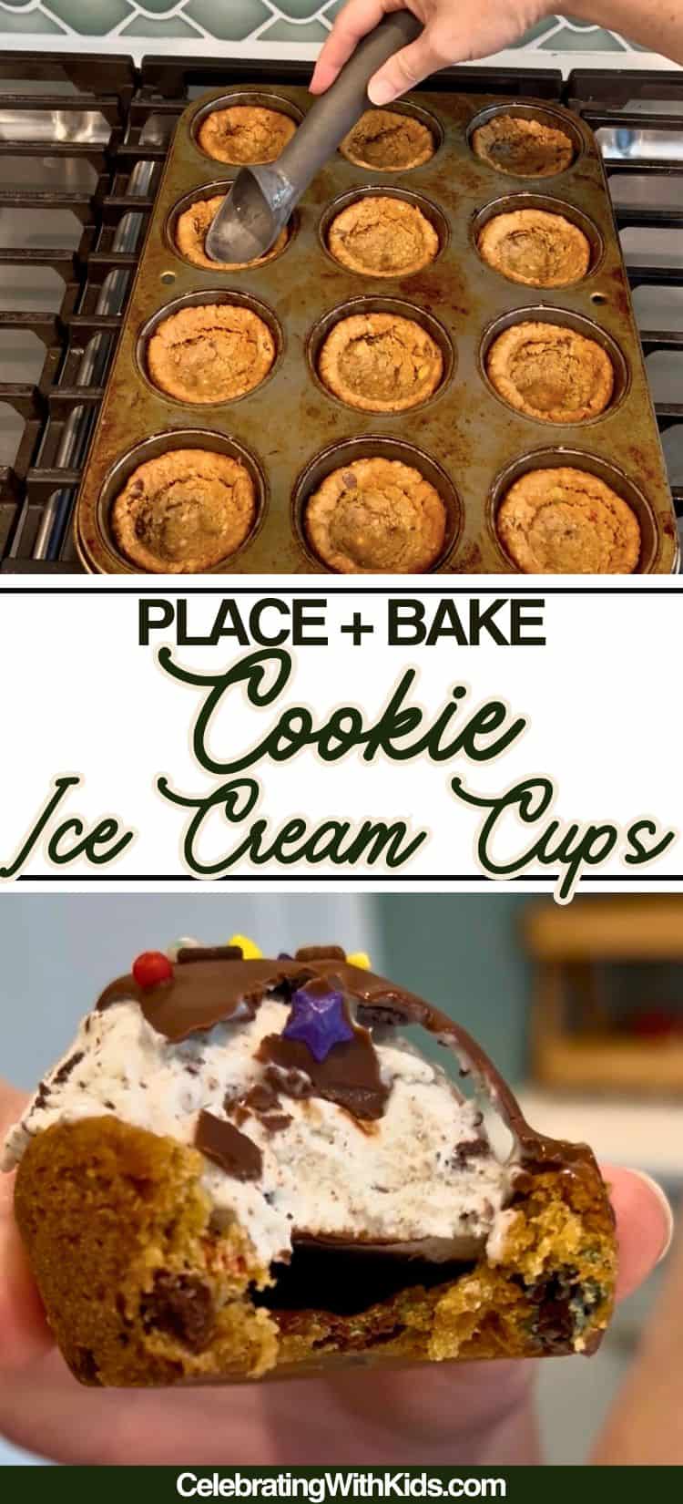 Cookie ice cream cups Pinterest Pin